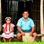 통가에서 할 수 있는 로컬 투어 프로그램 - Cultural Immersion**

"A Tongan family fully clothed in traditional Tongan attire, demonstrating tra...