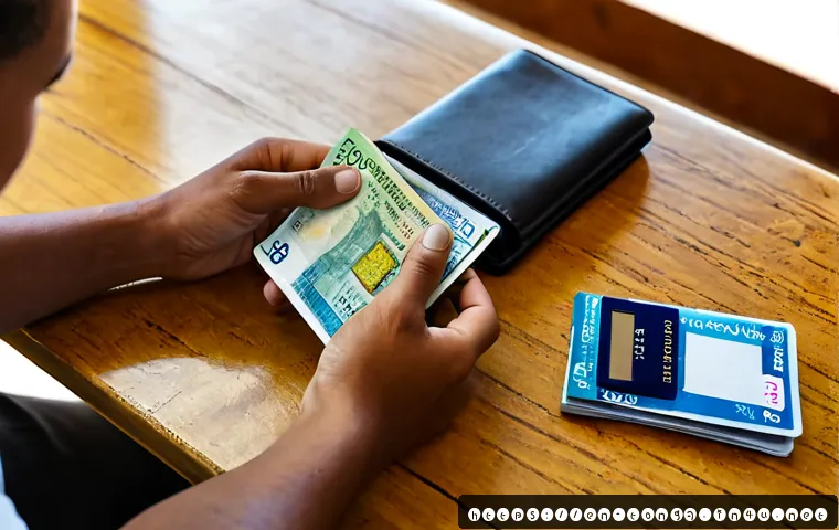 통가 환전 팁 - Photorealistic travel finance scene in Tonga, close-up of a traveler’s hands comparing colorful Tong...